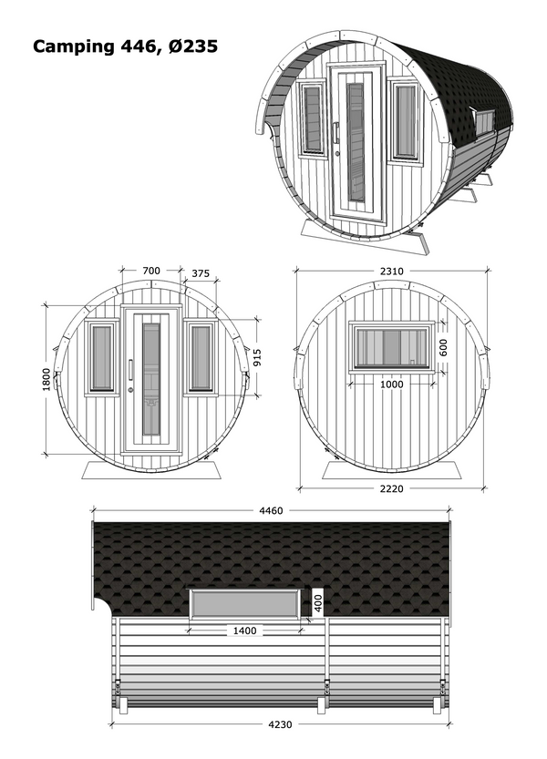 Camping Barrel Royal 446 | 4.5 x 2.4m