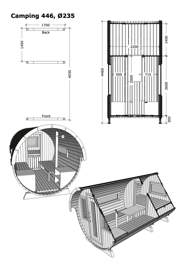 Camping Barrel Royal 446 | 4.5 x 2.4m