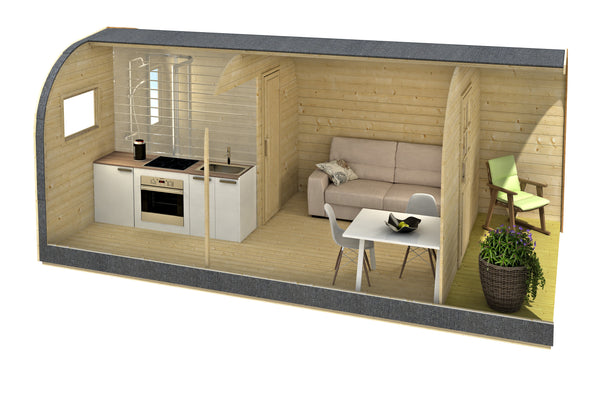 Camping Pod Suite | 5.8 x 2.4m