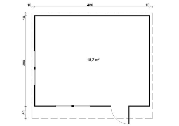 DANIEL 5.0x4.0 Log Cabin