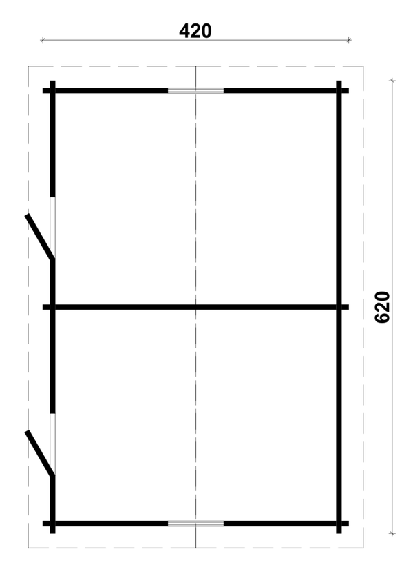 MIKKO 6.2x4.2m Log Cabin