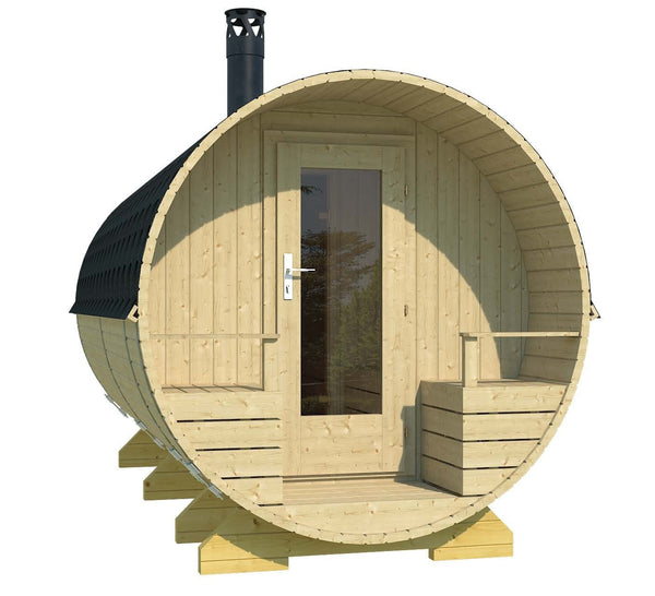 KEMI Barrel Sauna 2.1x4.0m